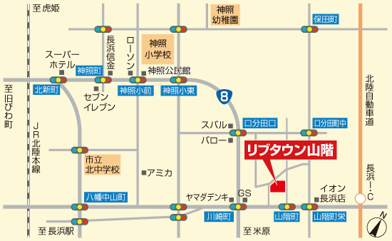 リブタウン山階マップ